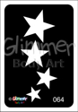 Picture of Cascading Stars Stencil GR-64 - (5pc pack)