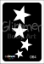 Picture of Cascading Stars Stencil GR-64 - (5pc pack)