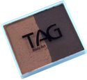 Picture of TAG Brown & Mid Brown Split Cake 50g