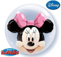 Picture of Minnie Mouse Double Bubble Balloon - 24 Inch