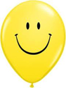 Picture of 11" Yellow Smiley Face - Qualatex Balloon (100/bag)