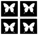 Picture of Mini Butterfly Stencil (4 in 1stencil)