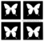 Picture of Mini Butterfly Stencil (4 in 1stencil)