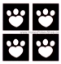 Picture of Mini Heart Paw Stencil (4 in 1)