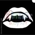 Picture of Vampire Kiss Stencil ( 5pc pack )