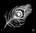 Picture of Essential - HD Stencil - Peacock Feather - E05 (2pc/pk)