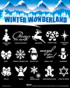 Picture of Winter Wonderland Stencil Set with Poster (75 pc)