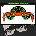 Picture of Turtle Dude Stencil Eyes - 74SE - (Child Size 4-7 YRS OLD)