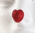 Picture of ProKNOWS Professional Clown Nose - Large Glitter Heart (T-5)