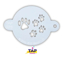 Picture of TAP 023 Face Painting Stencil - Paw Prints
