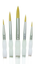 Picture of R&L Soft Grip Golden Taklon - Round Brush Set (SG303) - 5pc