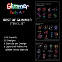 Picture of Best of Glimmer Stencil Set (150 pcs. )