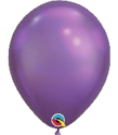 Picture of 11" Chrome PURPLE round balloons - 100 count