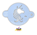 Picture of TAP 089 Face Painting Stencil - Pretty Unicorn Centerpiece