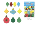 Picture of Foam-Fun Glitter Sticker Shapes - Holiday Ornaments (KX082)