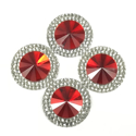 Picture of Double Round Gems - Red - 20mm (4 pc.) (SG-DRRL)