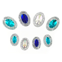 Picture of  Multi Double Oval Gems - Frozen Set - 9x14mm & 13x18mm (8 pcs) (AG-MDO1)