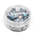 Picture of Superstar Chunky Glitter - Laser Silver (8ml)