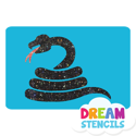 Picture of Hissing Snake Glitter Tattoo Stencil - HP-147 (5pc pack)