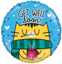 Picture of 18'' Get Well Soon Cat  - Foil Ballon (1pc)