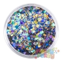 Picture of Art Factory Chunky Glitter Loose - Peacock UV - 1 oz Jar (30 ml)