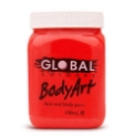 Picture of Global  - Liquid Face and Body Paint  - Brilliant Red - 200ml 