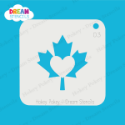 Picture of Canada Maple Leaf Heart - Dream Stencil - 03