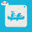 Picture of Moose and Bear in Canoe - Dream Stencil - 139