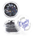 Picture of Art Factory Chunky Glitter Loose - Raven - 1 oz Jar (30 ml)