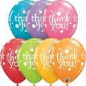Picture of Qualatex 11'' Thank you Dots Upon Dots Assortiment - Latex Balloons 50/bag