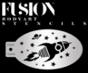 Picture of Fusion Blast Off Spaceship & Stars Face Paint Stencil - FS10