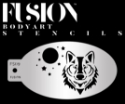 Picture of Fusion Mythical Wolf Face Paint Stencil - FS09