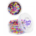 Picture of Art Factory Chunky Glitter Loose - Confetti Glow UV - 1 oz Jar (30 ml)