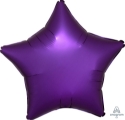 Picture of 18" Anagram Star Foil Balloon - Satin Luxe Purple Royale (1pc)