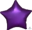 Picture of 18" Anagram Star Foil Balloon - Satin Luxe Purple Royale (1pc)